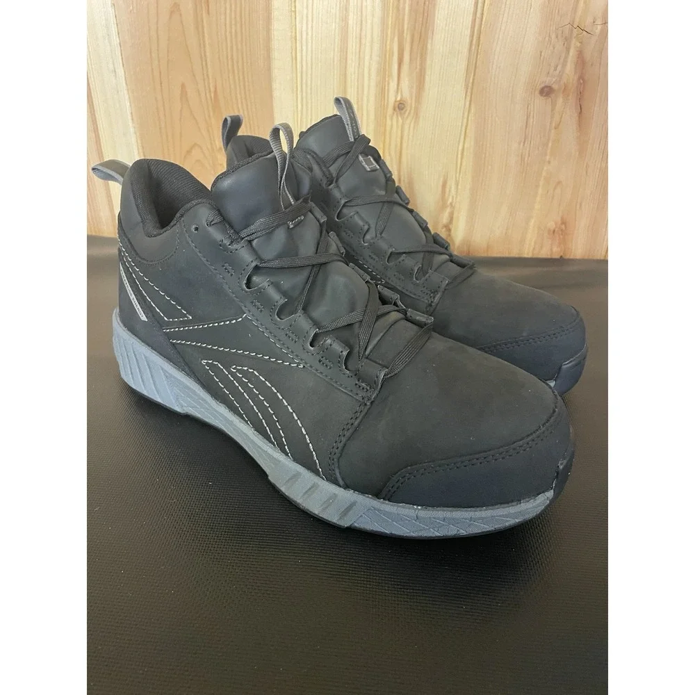 Reebok Fusion Formidable Comp Toe Work Boot Black Mens Size 9.5 A24-4402